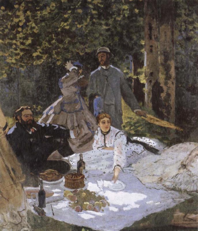 Claude Monet Le dejeuner sur i-herbe china oil painting image